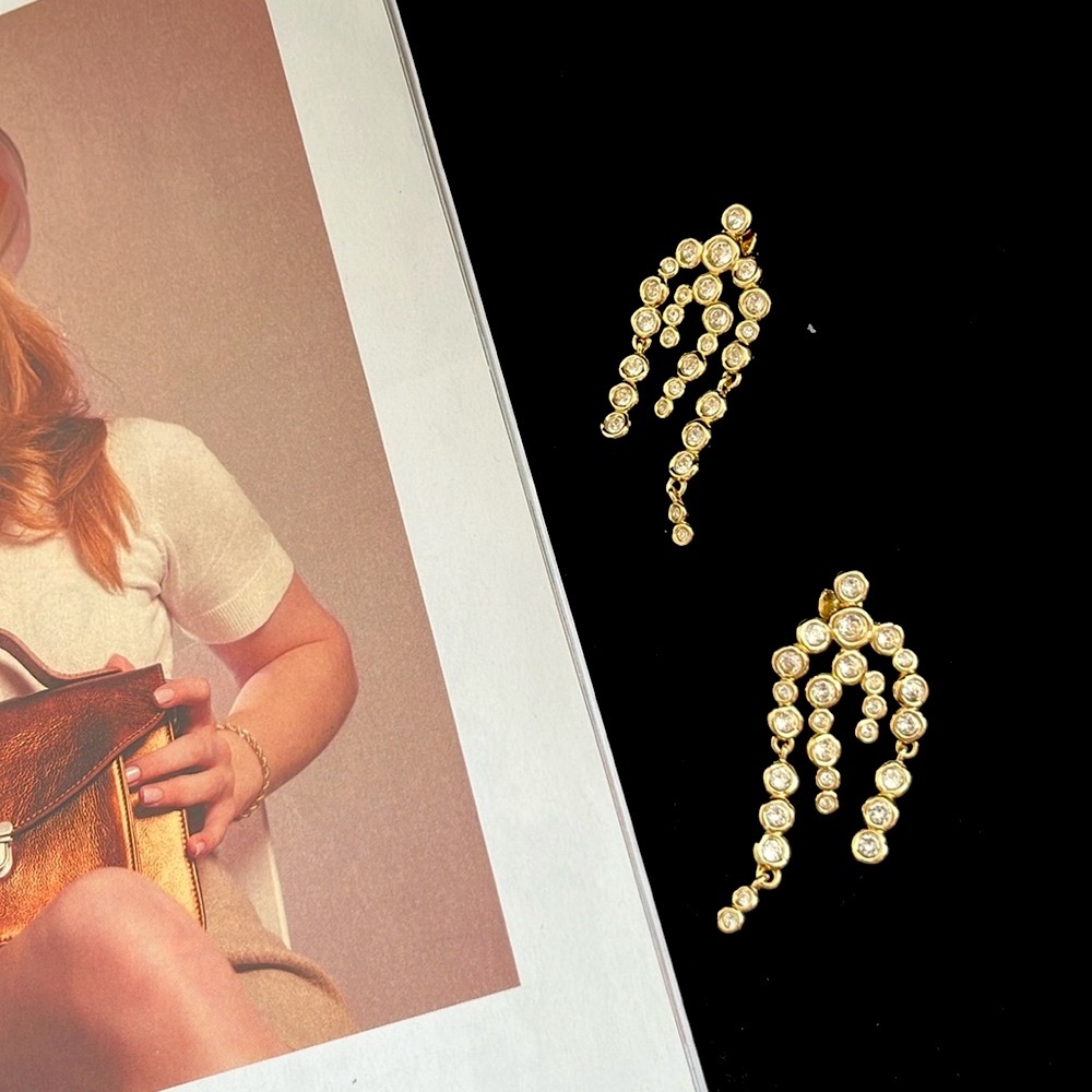 🎁Alexia Bittar Asterales 14K-Gold-Plated Chandelier Earring